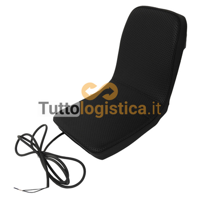 Sedile KAB in PVC nero con sensore per carrelli Combilift | AY7/CPSP0014