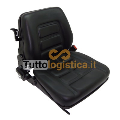 Sedile in PVC con cintura per carrelli elevatori Linde | 400/0422060549