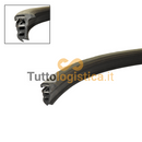 Profilo in gomma TotalSource 3 metri per carrelli elevatori Linde | 400/0009640427