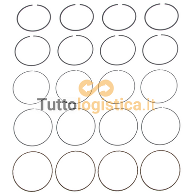 Set Fasce Elastiche Pistone 0.5 per Motori Mitsubishi | 272/91H2000850
