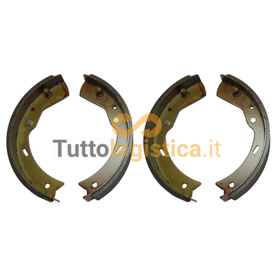 Kit 4 ganasce freno TotalSource per carrelli elevatori Clark | 007/445497