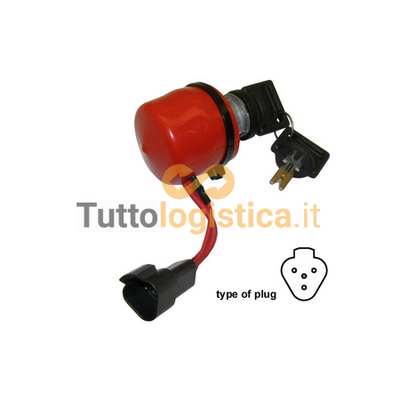 Interruttore a chiave TotalSource per carrelli elevatori Crown | 002/807034