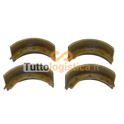 Kit 4 Ganasce Freno TotalSource per Carrelli Elevatori Clark | 007/815839
