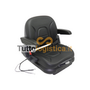 Sedile in vinile con braccioli per carrelli Doosan-Daewoo | 954/11094600166