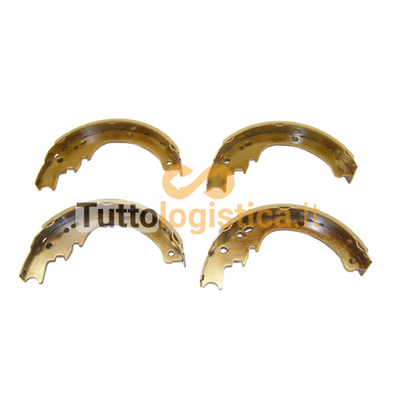 Kit 4 ganasce freno TotalSource per carrelli elevatori Toyota | 058/BSKIT3FD25