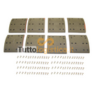 Set 8 Rivestimenti Freni con Rivetti per Carrelli Hyster | 001/1354439