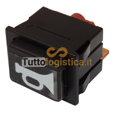 Interruttore Marquardt con simbolo clacson compatibile Yale | 003/277236100