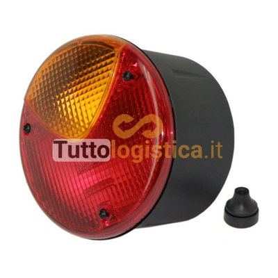 Fanale Posteriore Combinato Rotondo Hella per Carrelli Linde | 400/0009740230
