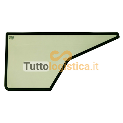 Vetro inferiore porta verde per sollevatori Manitou | 261/561090