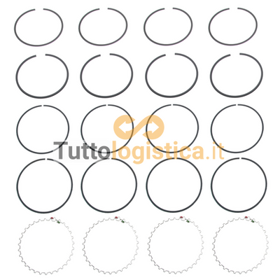 Set fasce elastiche standard TotalSource per motori Doosan-Daewoo | 954/D700667