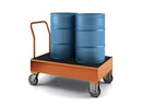 Carrello con vasca di raccolta 2x200 litri