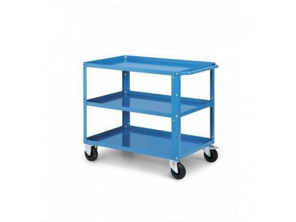 Carrello serie clever large a 3 piani montato con ruote