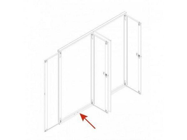 Coppia porte a battente per scaffali serie system sr