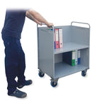 Carrello porta faldoni/fascicoli a due piani
