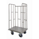 Carrello trasporto universale 3 sponde in tubolare in acciaio inox aisi 304