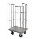 Carrello trasporto universale 3 sponde in tubolare in acciaio inox aisi 304