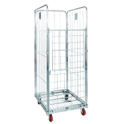 Rollcontainer standard con 4 pareti 715x805x1800h ruote ø106x40 in pp 2 fisse + 2 girevoli