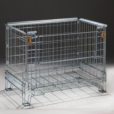 Contenitore in filo metallico iso container 80 dim mm 1250x820x980h