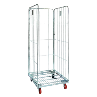 Rollcontainer standard con 3 pareti 715x805x1800h ruote ø106x40 in pp 2 fisse + 2 girevoli