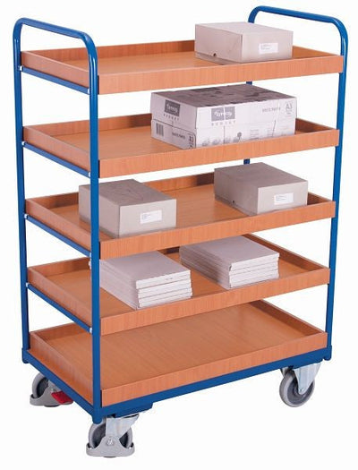 Carrello Con Ripiano Variofit Ad Alta Capacità Di Carico 250 Kg Pneumatici In Gomma Termoplastica Sw