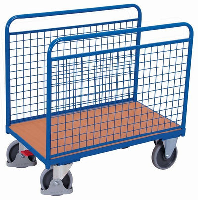 Carrello Bar Laterale Variofit Con Pareti In Filo Portata 500 Kg Pneumatici Gomma Termoplatica Sw-60