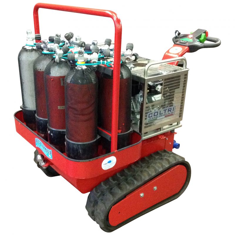 Porta-bombole con compressore