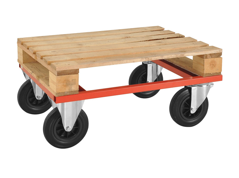 Carrelli porta pallet, metà rosso km217-h carrelli porta-pallet