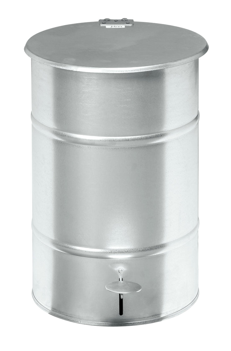 Contenitore rifiuti 30 l galvanizzati km30gf carrelli per rifiuti