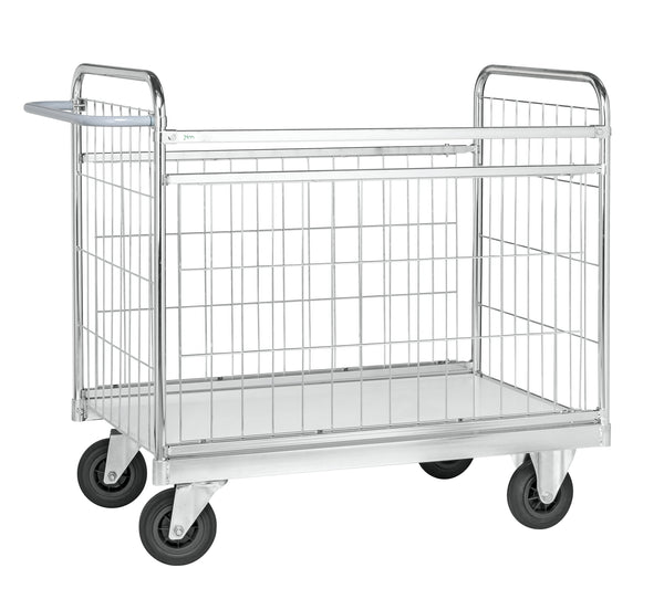 Carrello porta posta elettro galvanizzato km10000-mb carrello prendi ordini/e-commerce