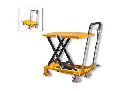 Piattaforma elevatrice manuale con ruote portata 500 kg