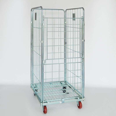 Rollcontainer standard con 4 pareti 715x805x1600h ruote ø106x40 in pp 2 fisse + 2 girevoli