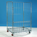 Rollcontainer scaffale con 4 pareti 1200x805x1800h ruote ø106x40 in pp 2 fisse + 2 girevoli