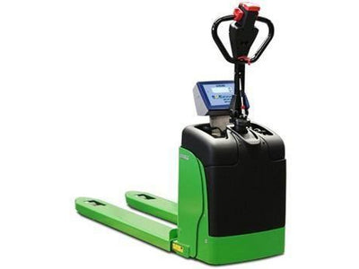 transpallet con bilancia elettrico