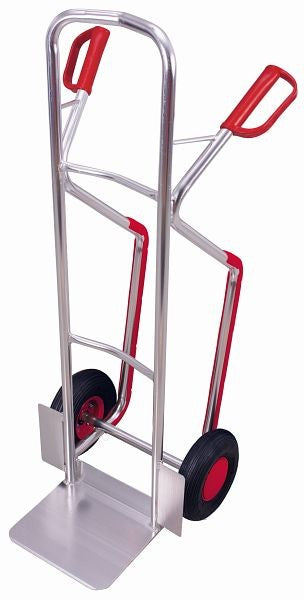 Carrello per sacchi variofit, alluminio, portata 200 kg, dimensioni benna: 320 x 250 mm