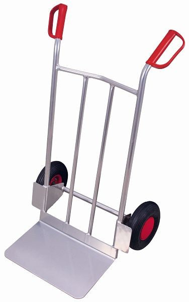 Carrello manuale variofit in alluminio con una grande capacità di carico della pala 200 kg dimensioni della pala: 480 x 300 mm (l / p)