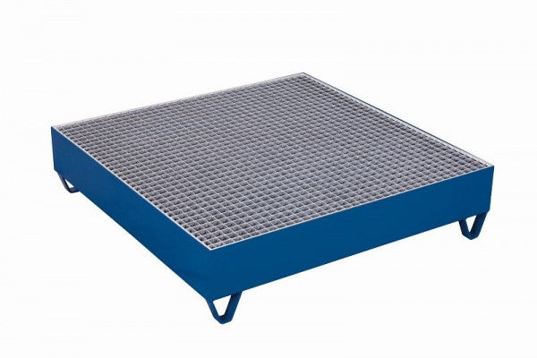 Vaschetta Di Raccolta Variofit Con Griglia Per 4 Fusti Da 200 Litri Ciascuno Dimensioni Esterne: 1.2