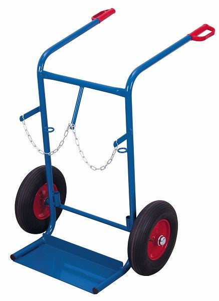 Carrello portabottiglie variofit per 2 bottiglie da 40-50 litri, capacità di carico 200 kg