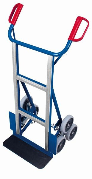 Carrello per attrezzature variofit con 2 stelle a tre bracci, capacità di carico 250 kg. dimensioni benna: 450 x 150 mm (l / p) pneumatici in gomma termoplatica, sk-1157