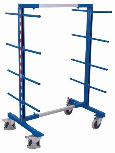 Carrello Con Braccio Portante Variofit Bilaterale Portata 400 Kg E Lunghezza Da A 1300 Mm Pneumatici