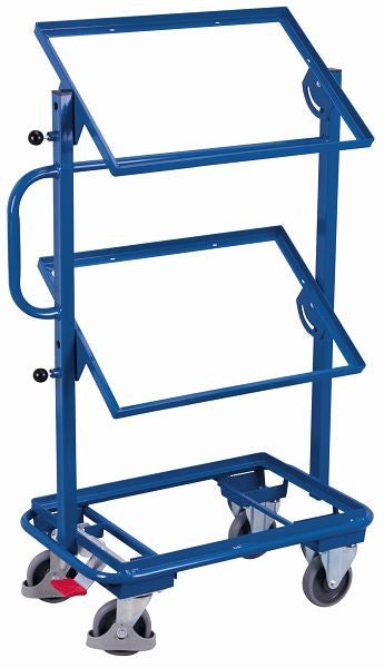 Carrello laterale variofit senza ripiani dimensioni esterne: 818 x 455 x 1.160 mm (l / p / a), capacità di carico 200 kg pneumatici in gomma termoplastica, inclinabile, sw-400.802