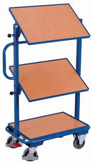 Carrello Laterale Variofit Con 3 Ripiani In Legno Dimensioni Esterne: 818 X 455 1.160 Mm (L / P A) C