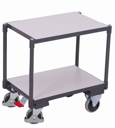 Carrello Variofit Esd Euro System Con 2 Piani Di Carico Capacità Carico: 250 Kg Pneumatici In Gomma