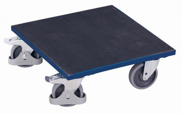 Rullo Per Cassa Variofit Con Area Di Carico In Gomma Scanalata: 500 X Mm (L / P) Portata 400 Kg Pneu