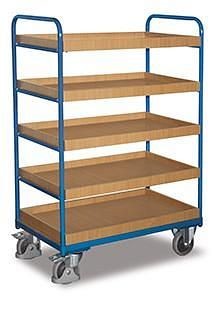 Carrello A Ripiani Variofit Ad Alta Capacità Di Carico 250 Kg Pneumatici In Gomma Termoplatica Sw-70