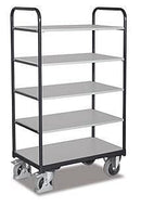 Variofit Esd Carrello A Ripiani Alta Capacità Di Carico 250 Kg Pneumatici In Gomma Piena Elettricame