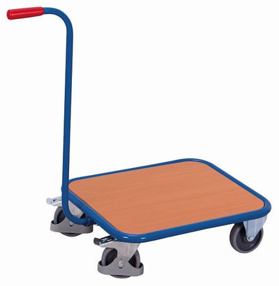Variofit Rullo Maniglia Con Piano Di Carico In Legno Capacità 250 Kg Pneumatici Gomma Termoplatica S