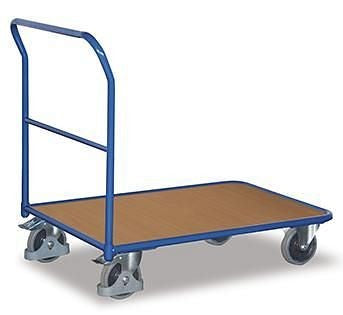 Carrello Con Barra Di Spinta Variofit Versione Leggera Capacità Carico 200 Kg Pneumatici In Gomma Te