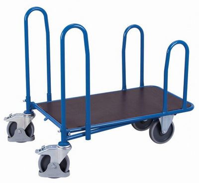 Carrello Variofit C + Con 4 Staffe Laterali Capacità Di Carico 500 Kg Pneumatici In Gomma Termoplast