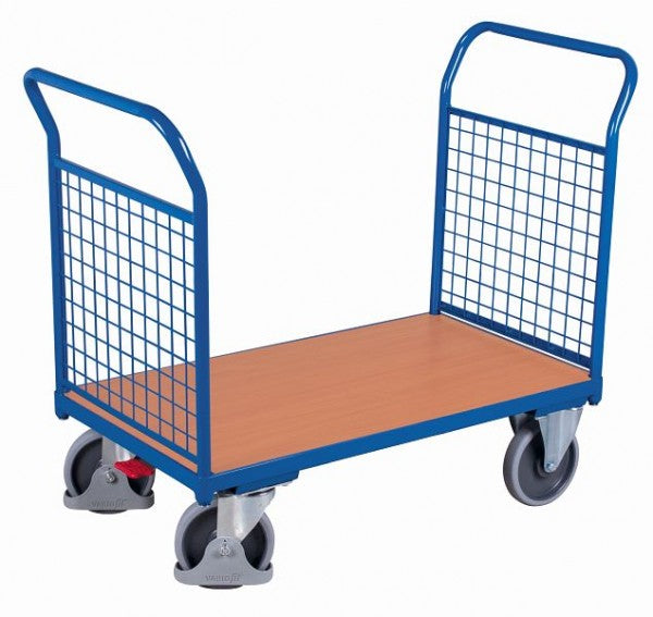 Carrello a doppia parete variofit con capacità di carico del filo 400 kg area di carico: 850 x 500 mm (l / p), altezza di carico: 255 mm pneumatici in gomma termoplatica, sw-500.201
