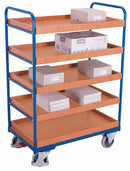 Carrello Con Ripiano Variofit Ad Alta Capacità Di Carico 250 Kg Pneumatici In Gomma Termoplastica Sw